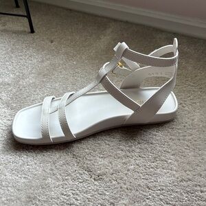 Franco Sarto Cream Strappy Sandals